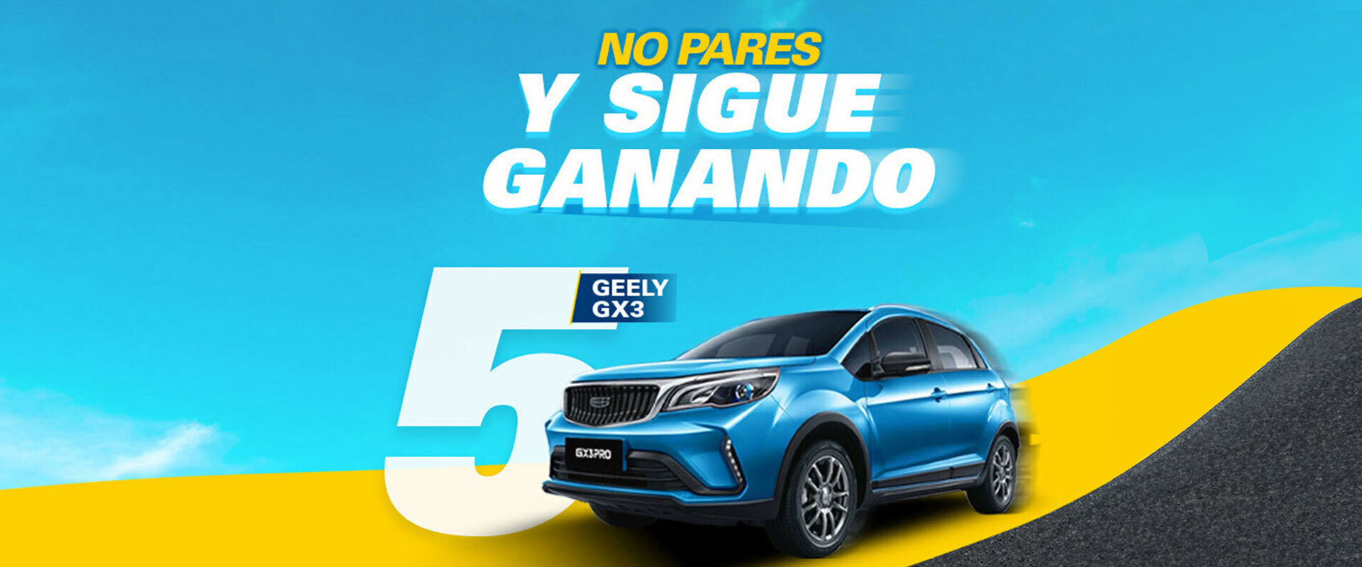 No pares y sigue ganando <strong>5 Geely GX3</strong>